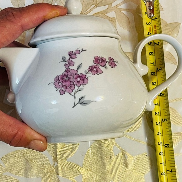 VTG SET OF 3 KAHLA PORCELAIN COFFEE TEAPOT WHITE FLOWERS PATTERN GERMANY GDR - Picture 10 of 11